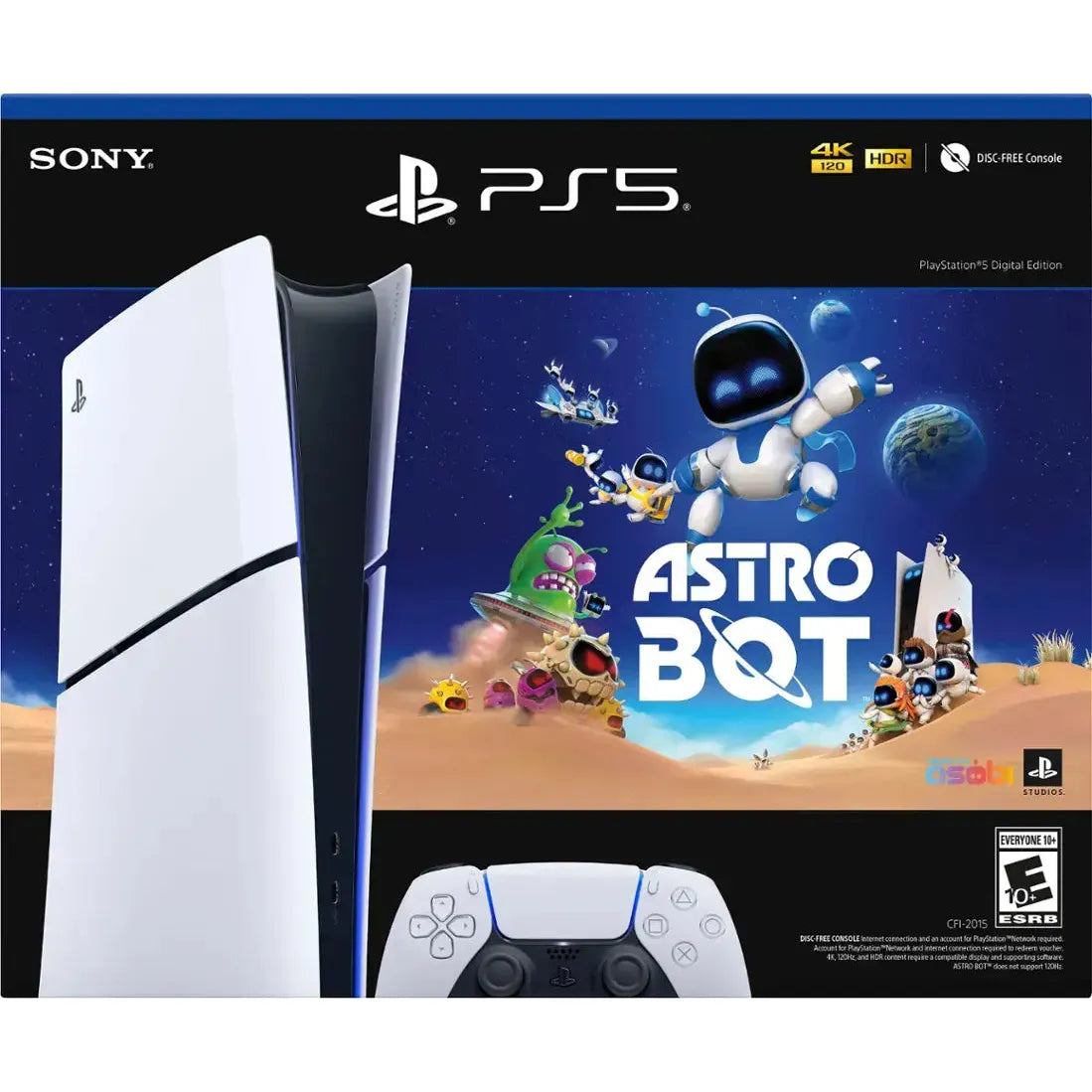 Sony PlayStation 5 Slim Console Digital Edition ASTRO BOT Bundle, White