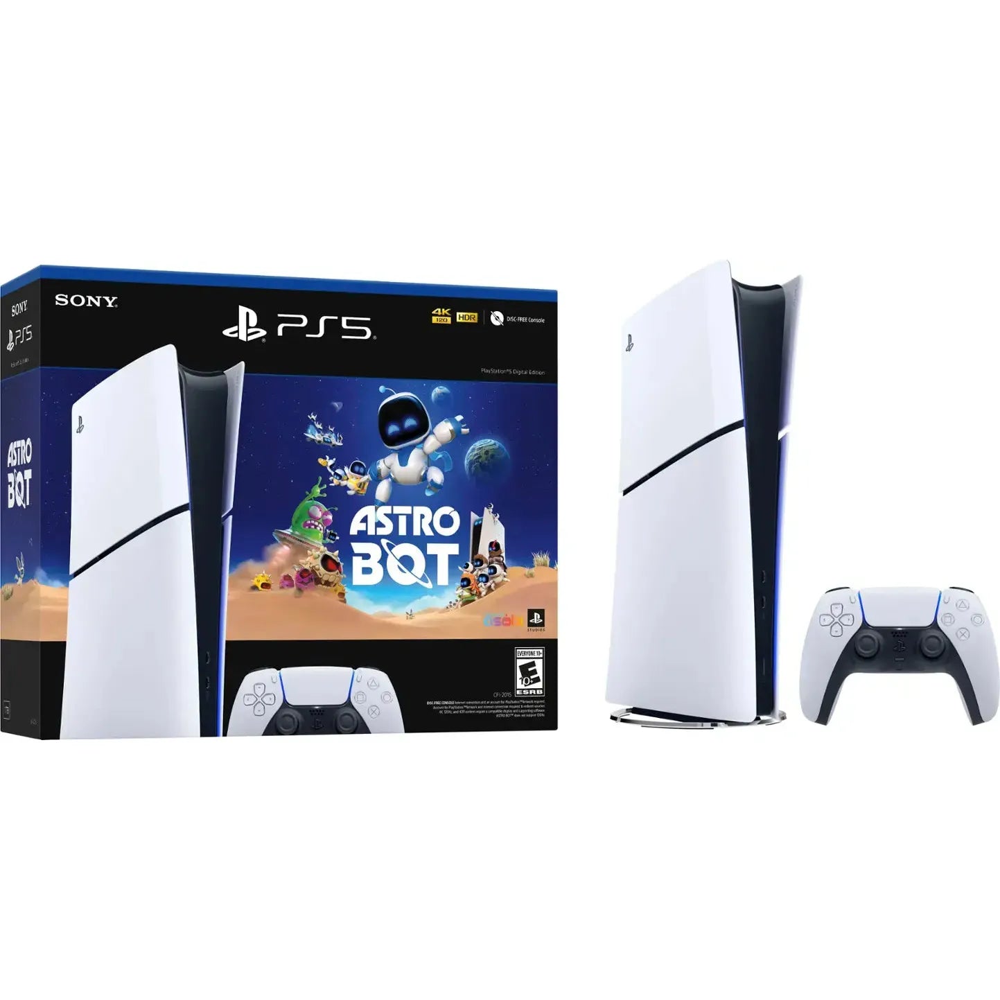 Sony PlayStation 5 Slim Console Digital Edition ASTRO BOT Bundle, White