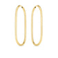14K Endless Large Paperclip Hoops