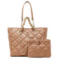 Steve Madden B Katt Tote Set, Cognac