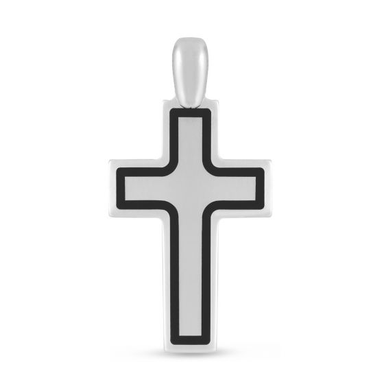 Black Frame Cross Pendant