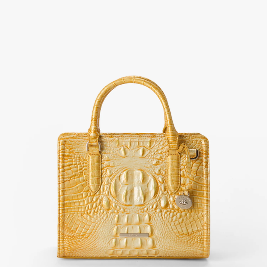 Brahmin Melbourne Collection Cami Satchel, Lemon Drop