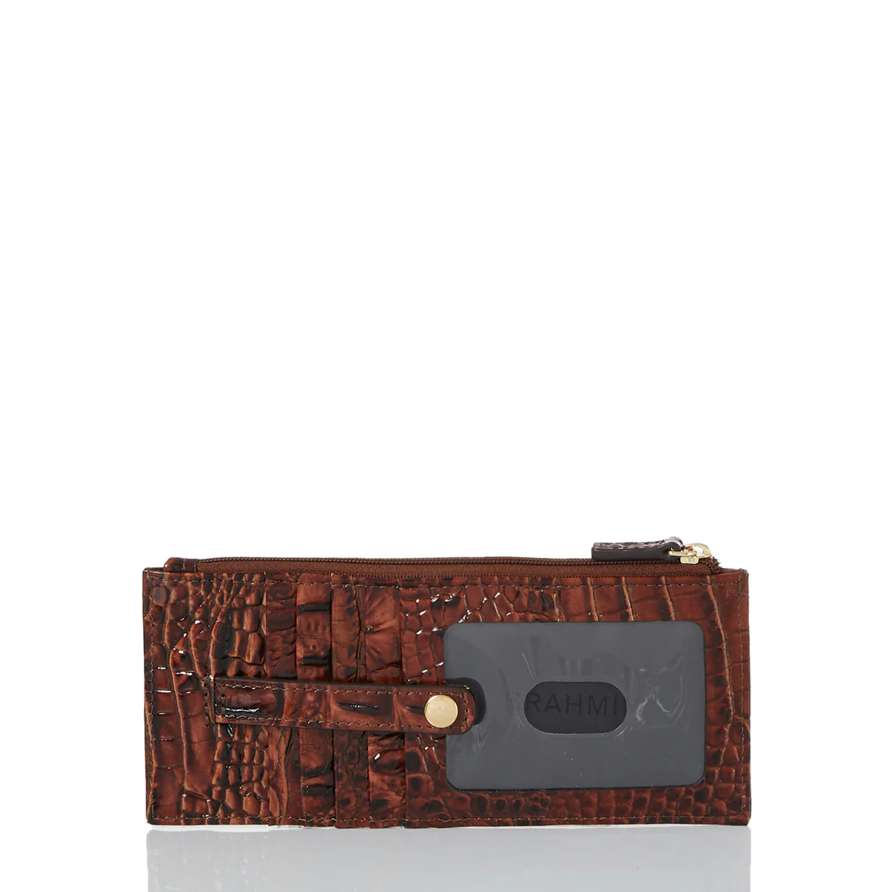 Brahmin Melbourne Collection Credit Card Wallet, Pecan