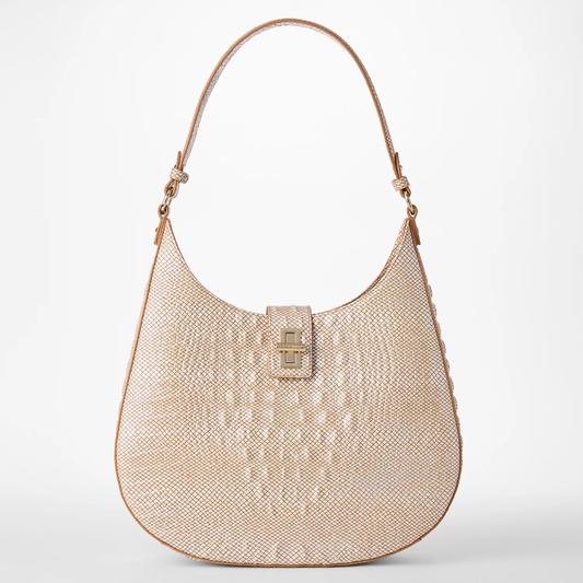 Brahmin Melbourne Collection Fallon Shoulder Bag, Tiramisu