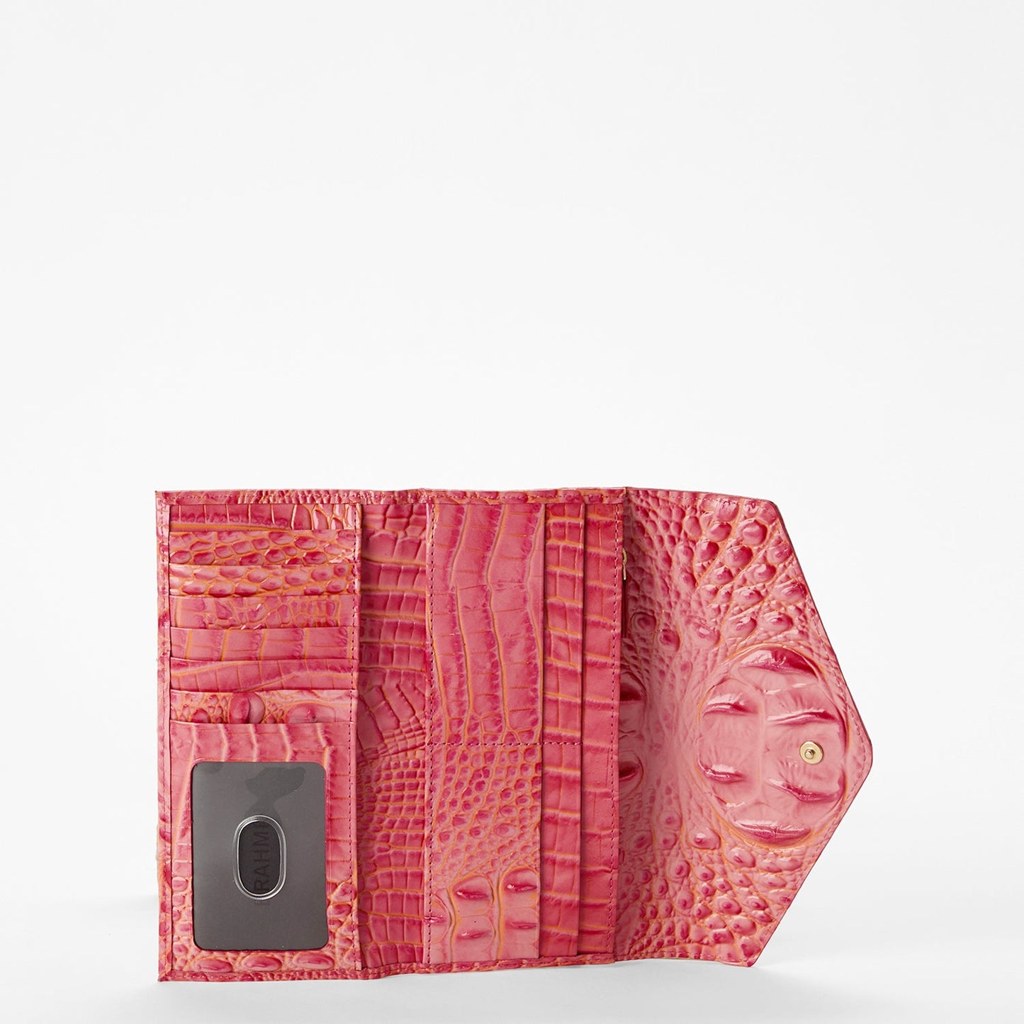 Brahmin Melbourne Collection Veronica Wallet, Coral Snapdragon