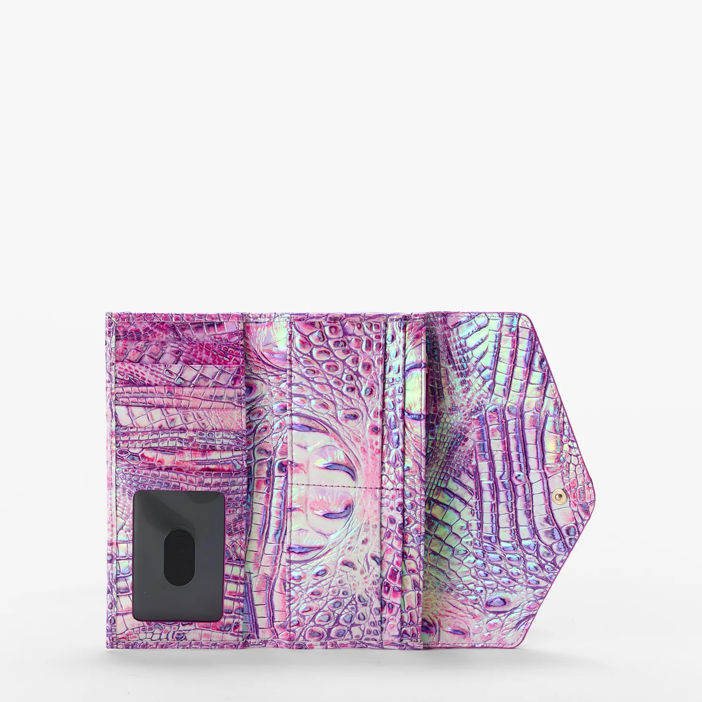 Brahmin Melbourne Collection Veronica Wallet, Purple Isis