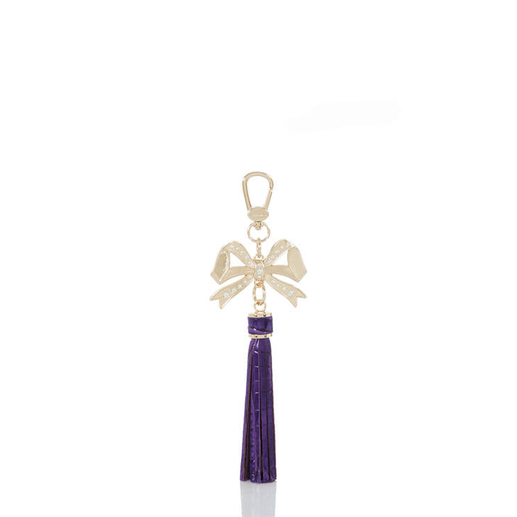 Bramin Bowtie Charm Tassel, Royal Purple