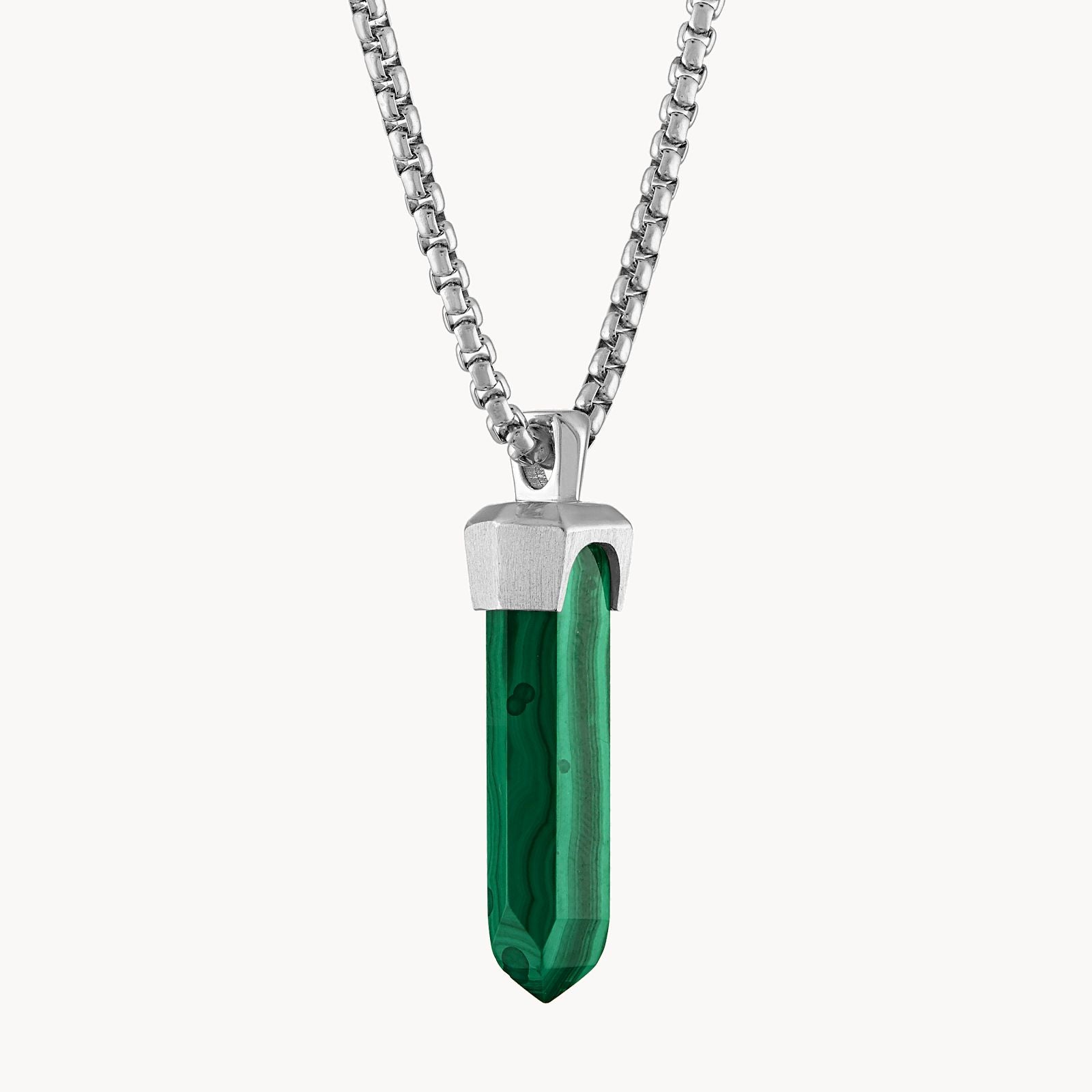 Bulova Icon Malachite Pendant