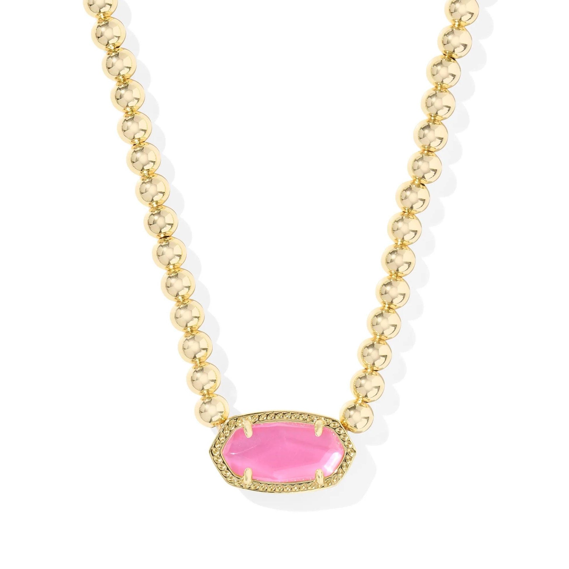 Kendra Scott Elisa Gold Beaded Necklace, Azalea Illusion