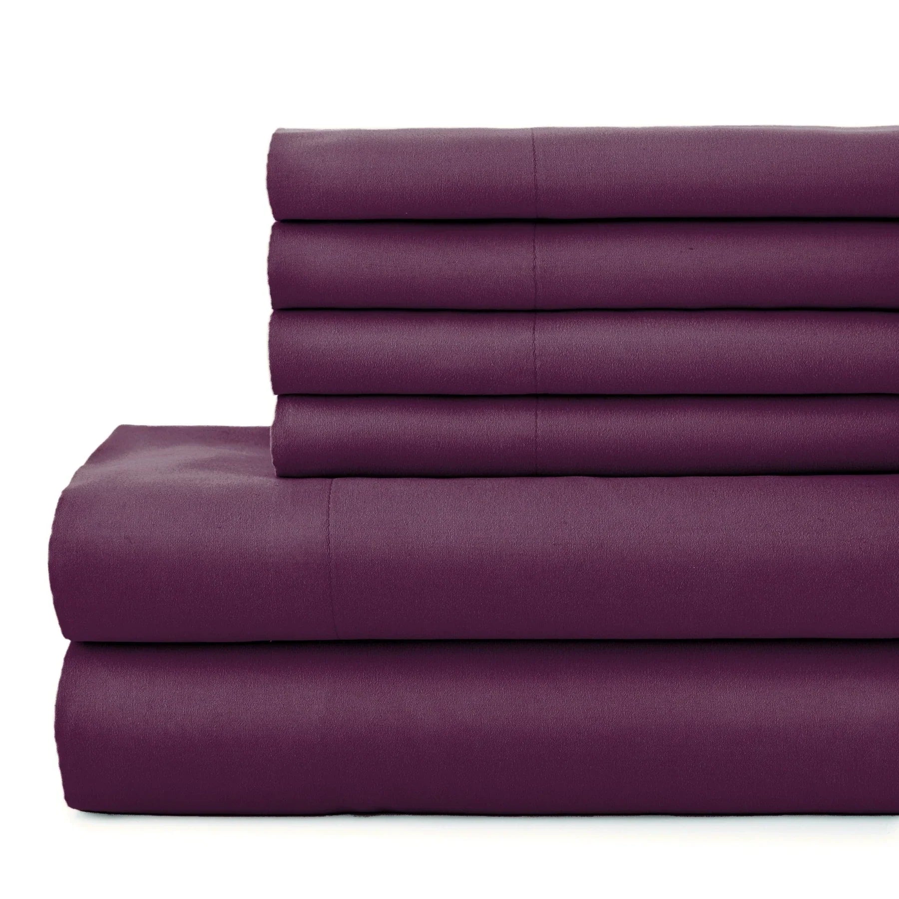 Luxe Microfiber 6 Piece Sheet Set, Purple