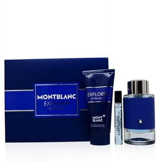 MONTBLANC - Explorer Ultra Blue 3 Piece Gift Set