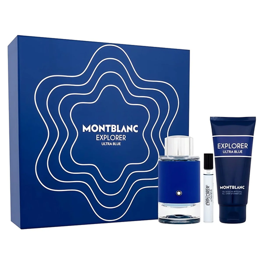 MONTBLANC - Explorer Ultra Blue 3 Piece Gift Set