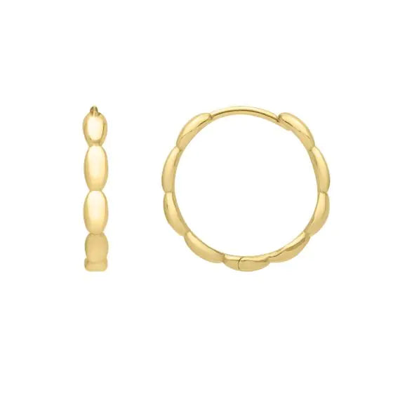 Medium Rice Huggie Hoop Earrings