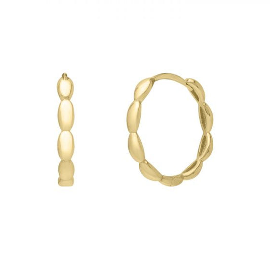 Medium Rice Huggie Hoop Earrings