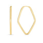 14K Endless Marquis Hoops