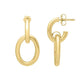 14K Interlocking Link Earrings