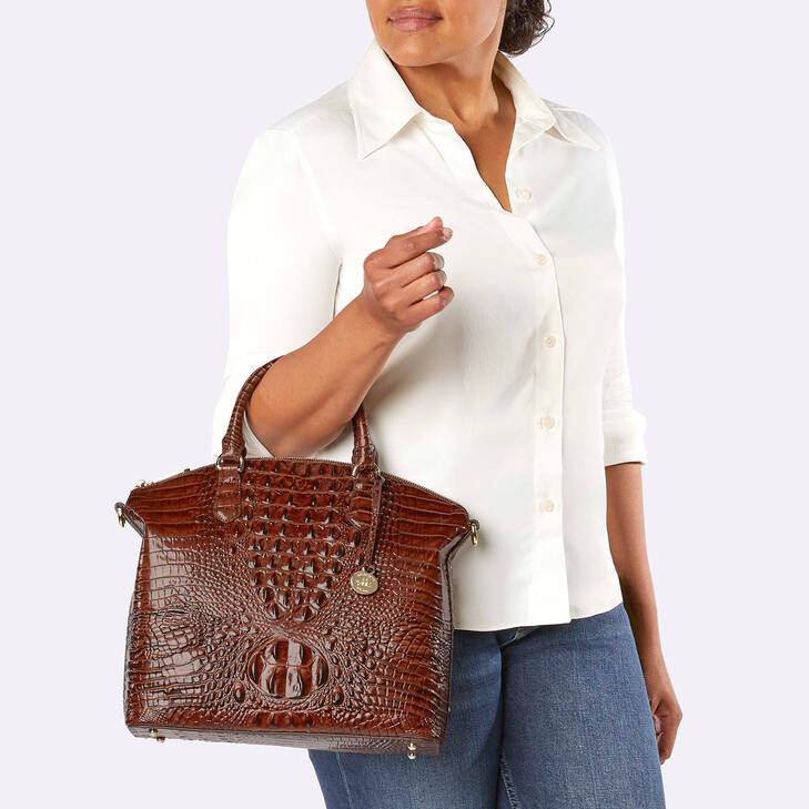 Brahmin Melbourne Collection Duxbury Satchel, Fig Jam