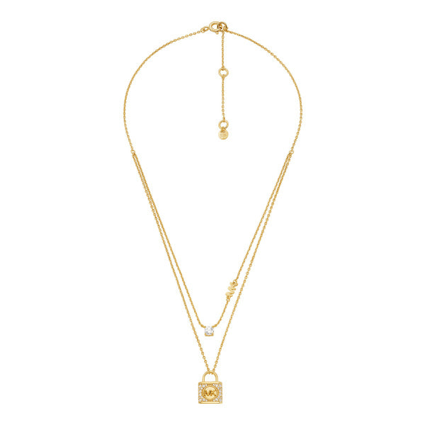 Michael Kors Padlock Multi-Strand Necklace