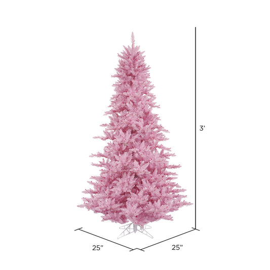 Pink Fir Artificial Tree, 3'