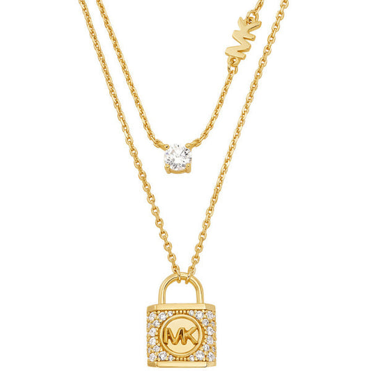 Michael Kors Padlock Multi-Strand Necklace