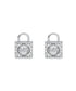 Michael Kors Padlock Earrings, Silver