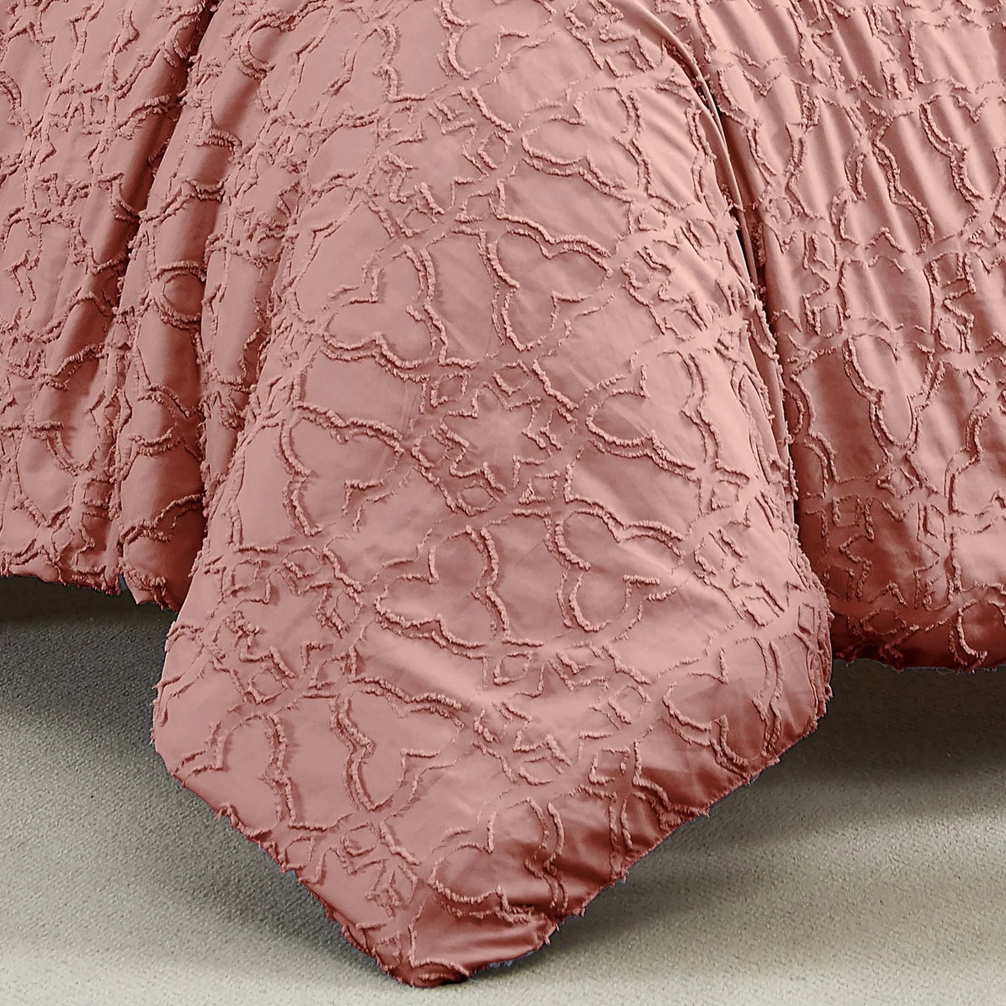 Moroccan Pattern Comforter Set, Rose