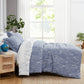 Botanical Reversible Comforter Set, Blue