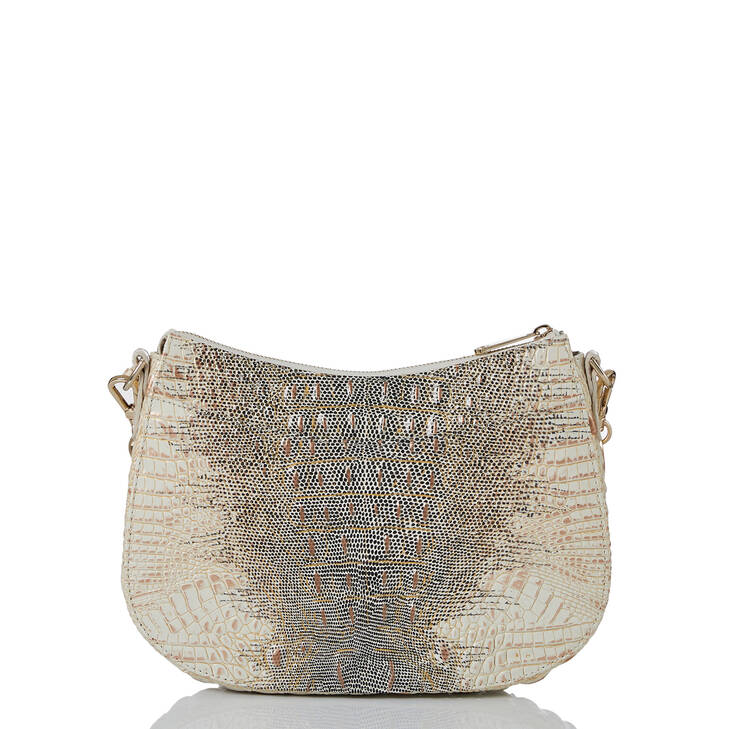 Brahmin Melbourne Collection Mod Shayna Shoulder Bag, Ivory Iguana Ombre