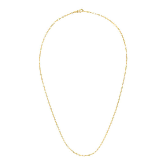 14K Paperclip Chain, 1.5mm