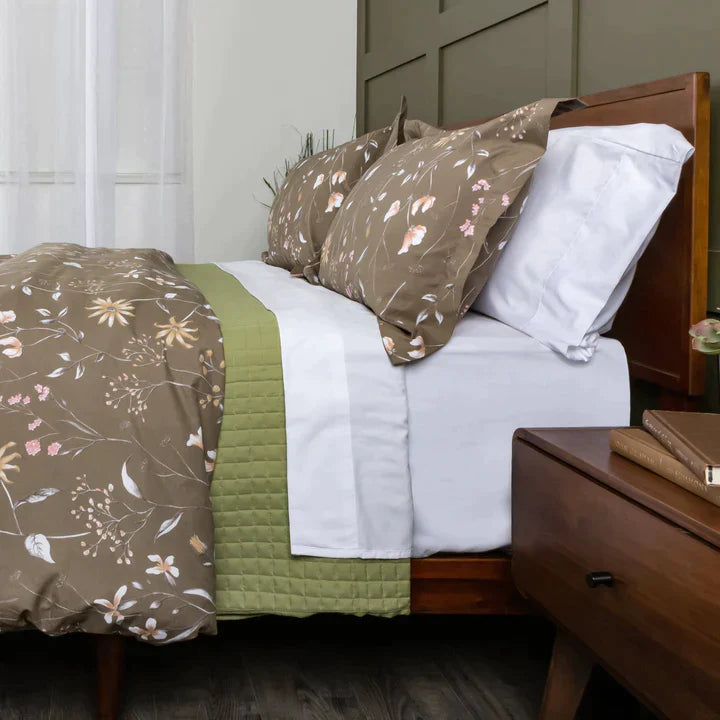 Secret Meadow Comforter Set, Brown