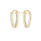 Two Tone Double Oval Hoops
