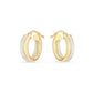Two Tone Double Round Hoops